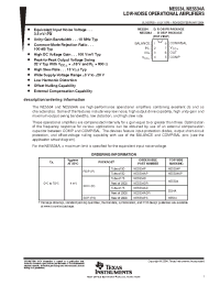 Datasheet NE5534ADR manufacturer TI